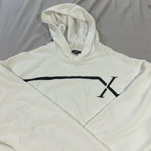 Express sweater lightly stained white and black